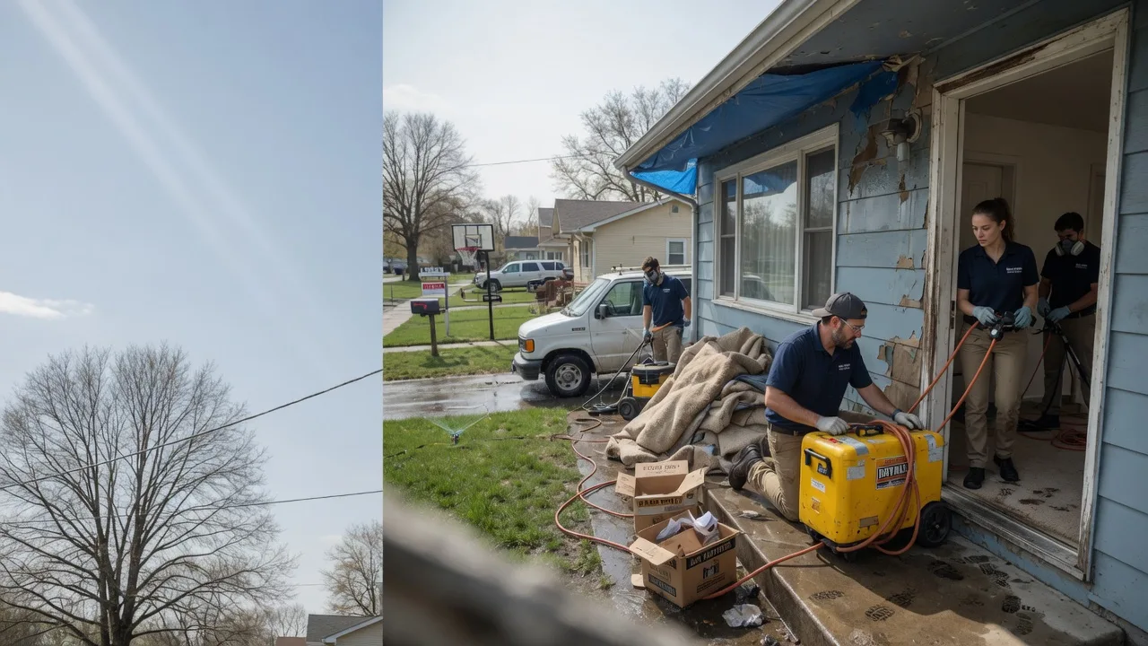Basement Flood Cleanup in Parkersburg, IL near me